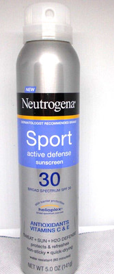 Neutrogena Sport Active Defense Sunscreen Spray SPF 30, 5 Oz Exp. 10/2025