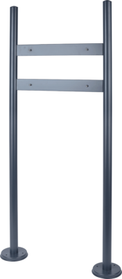 Briefkastenständer Standfuß für Briefkasten freistehend Edelstahl PBS3 Anthrazit