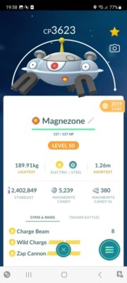 PVP BEAST!!!   MAGNEZONE TOP MAXED w/2ºMOVE!!!   - PKMN GO!!! - NOT REGISTERED!!
