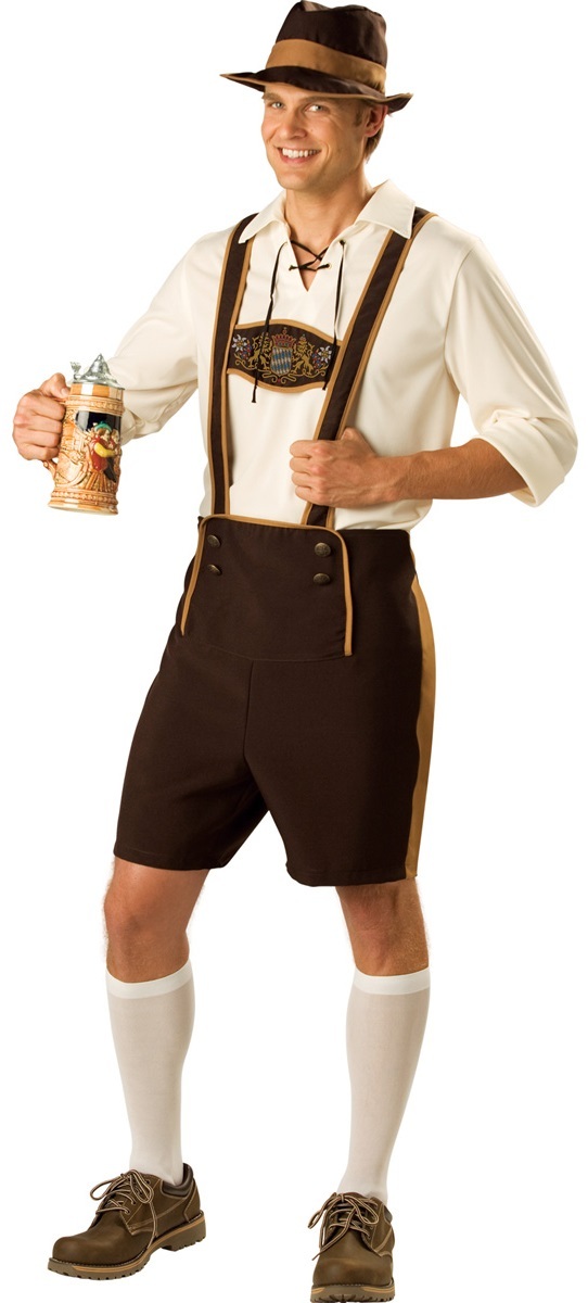 Mens Oktoberfest Bavarian German Beer Lederhosen Fancy Dress Costume Outfit M 3x Ebay