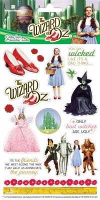 Crafts Stickers Wizard of Oz Movie Scenes Wicked Witch Glinda Dorothy Friends