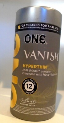 ONE Vanish Hyperthin Lubricated Latex Condoms 12 Extra Sensitive 2027
