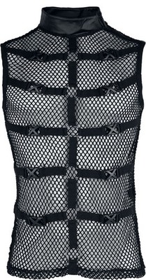 Punk Rave Tank-Top Herren Punk Personalized Mesh Tank Top schwarz Punk, Rockwear