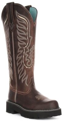 Pre-owned Ariat Tallbaby 4lr Tech Knee High Leather Western Womens Boot Brown Us 5 - 11