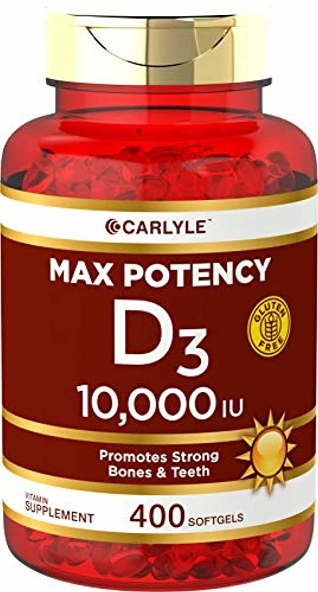 Vitamin D 10000 IU 400 Softgels | Value Size | Max Potency | Promotes