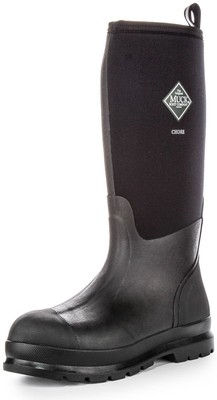 Pre-owned Muck Boots Muck Chore Hi Triple Reinforced Toe Rubber Mens Boots Black Xus 7 - 13