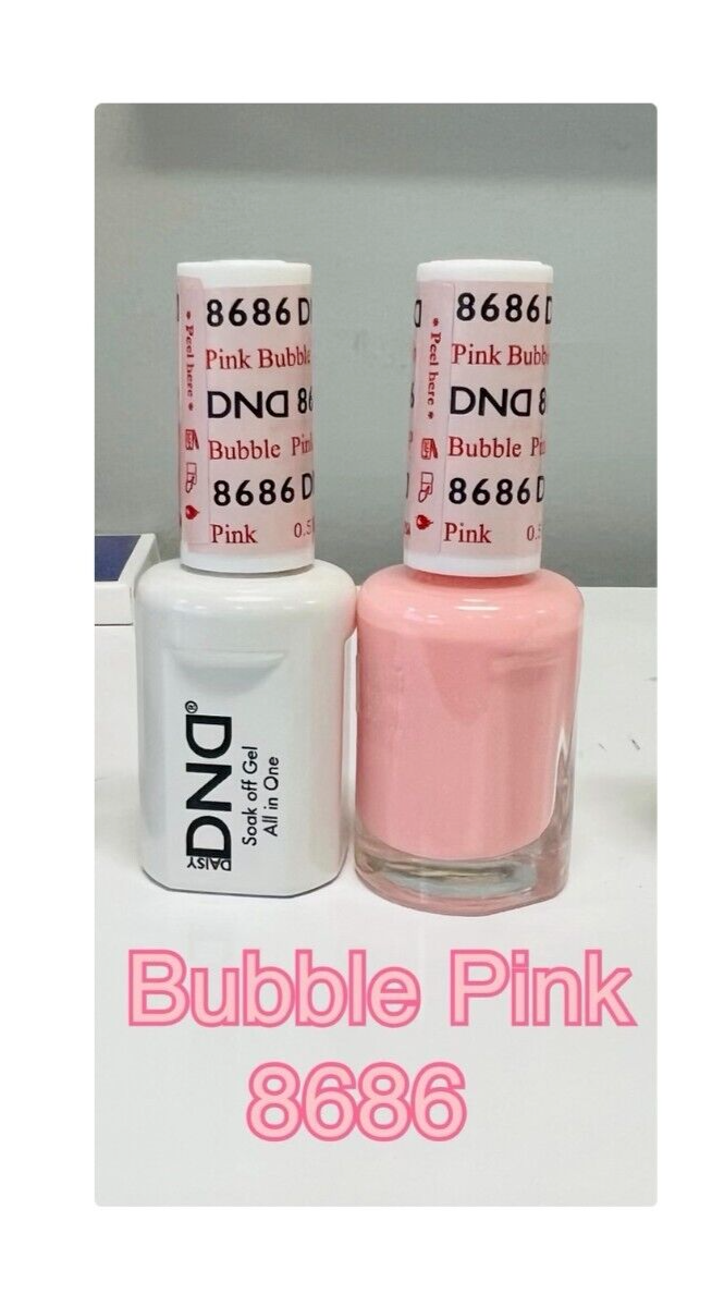 DND Duo Gel Color Matching Pink Bubble #8686 (Bubble Bath) New Color 2023