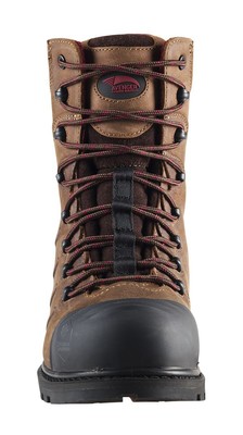 Pre-owned Avenger Men's 8-inch Hammer Carbon Toe Waterproof Work Boots - A7555, Brown