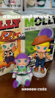 POPMART MOLLY Cos Woody Action Figure Collection GK Gift Cute Toys In Stock