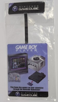 Nintendo GameCube Game Boy Player Lenticular Store Display Shelf Talker Unused