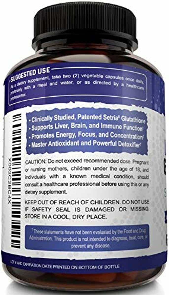 NutriFlair Liposomal Glutathione Setria® 700mg - Pure Reduced, Stable, Active F