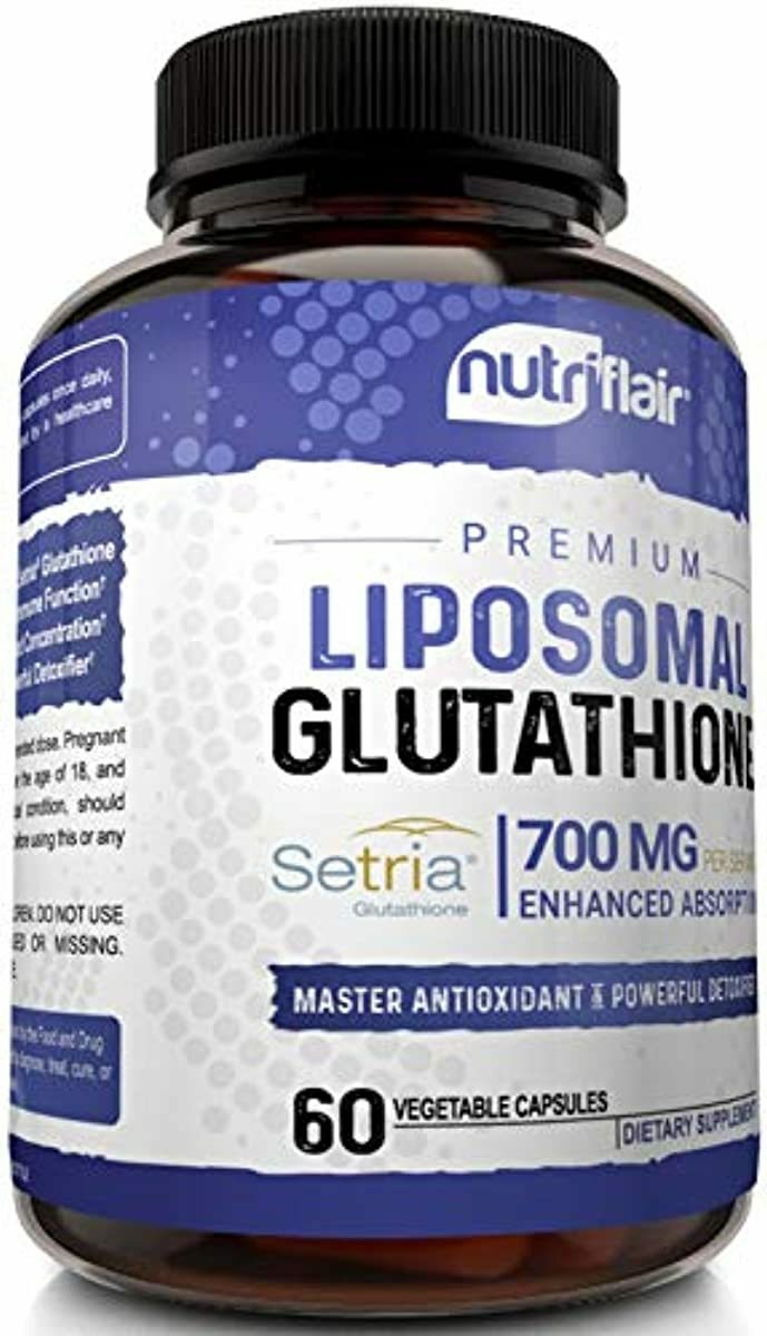 NutriFlair Liposomal Glutathione Setria® 700mg - Pure Reduced, Stable, Active F