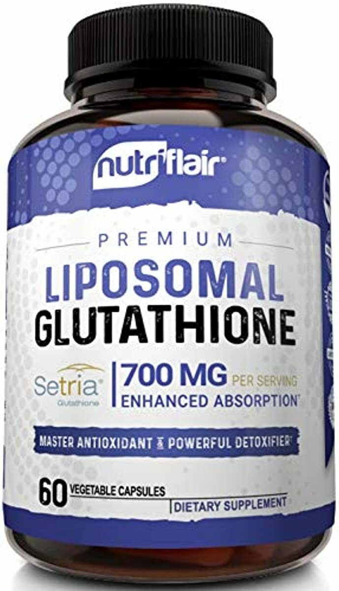 NutriFlair Liposomal Glutathione Setria® 700mg - Pure Reduced, Stable, Active F