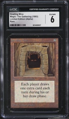 Howling Mine - ALPHA - CGC 6 - Ex / NM MTG MAGIC VINTAGE !