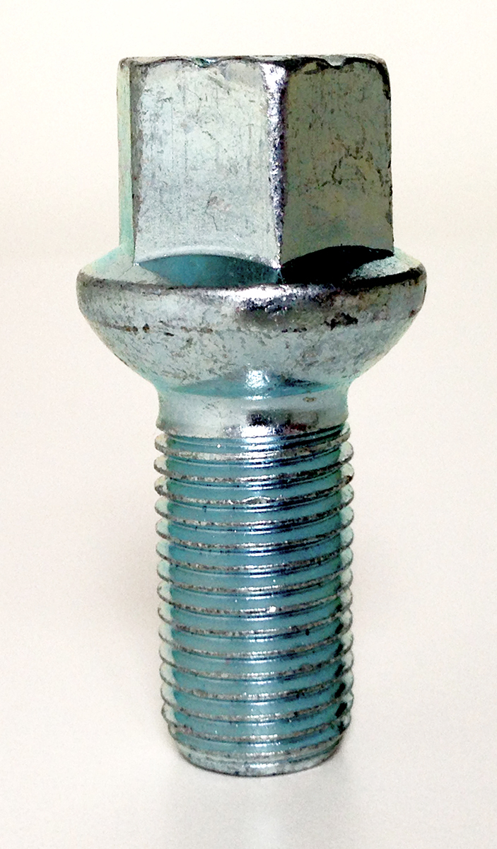 wheel bolts nuts lugs M14 x 1.5 17mm Hex 27mm thread Radius seat Audi x