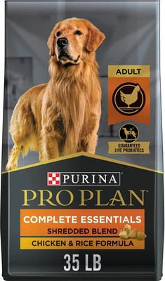 Purina Pro Plan Adult Shredded Blend Chicken & Rice Formula Dry Dog Food 35lbs