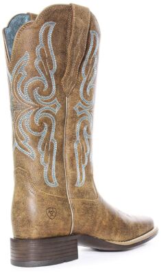 Pre-owned Ariat Primera Strech Womens Boots Brown Blue Size Us 5 - 11