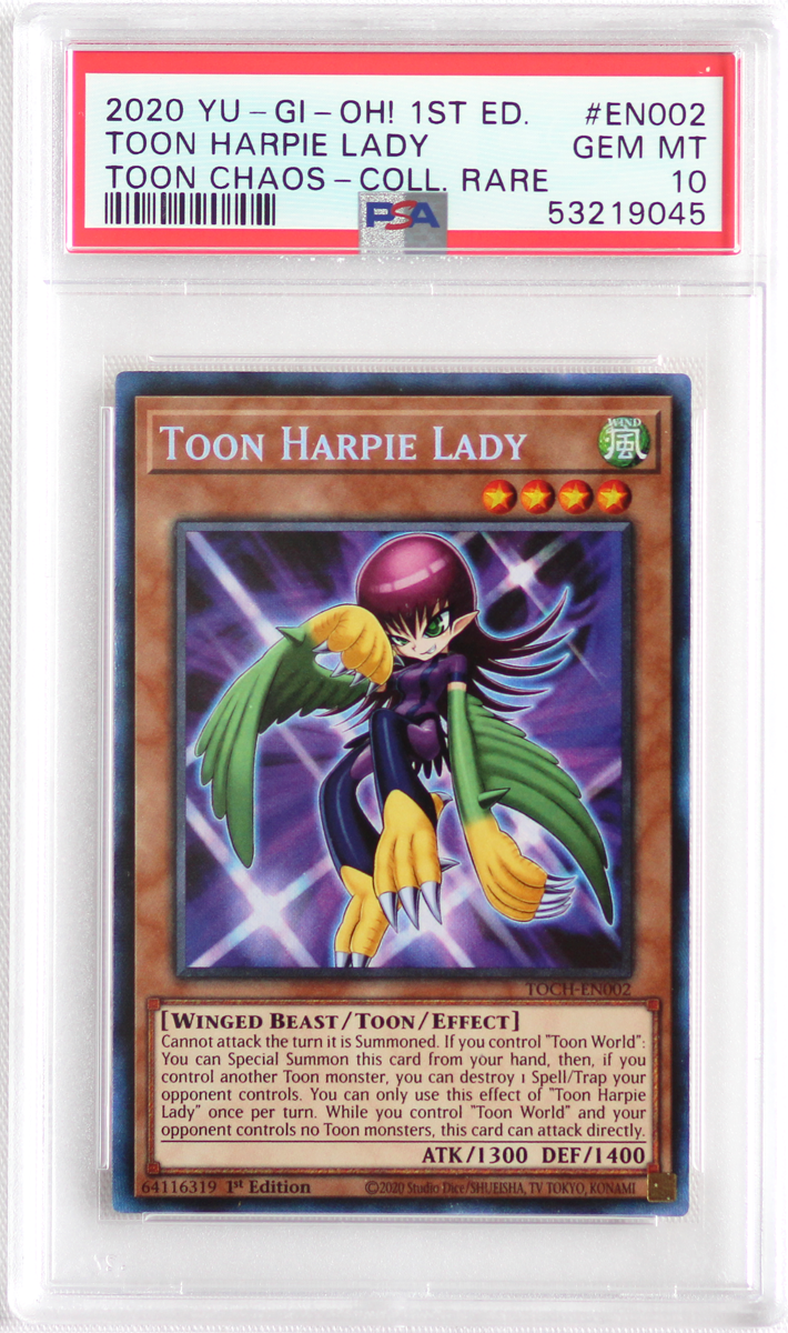 YUGIOH 1st Ed. Toon Chaos Toon Harpie Lady Collectors Rare YUGIOH 1st Ed. Toon Chaos Toon Harpie Lady Collectors Rare