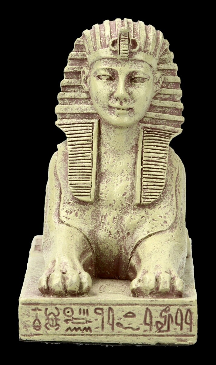 Altägyptische Figur - Sphinx - Ägypten Mythologie Katze Dekostatue 