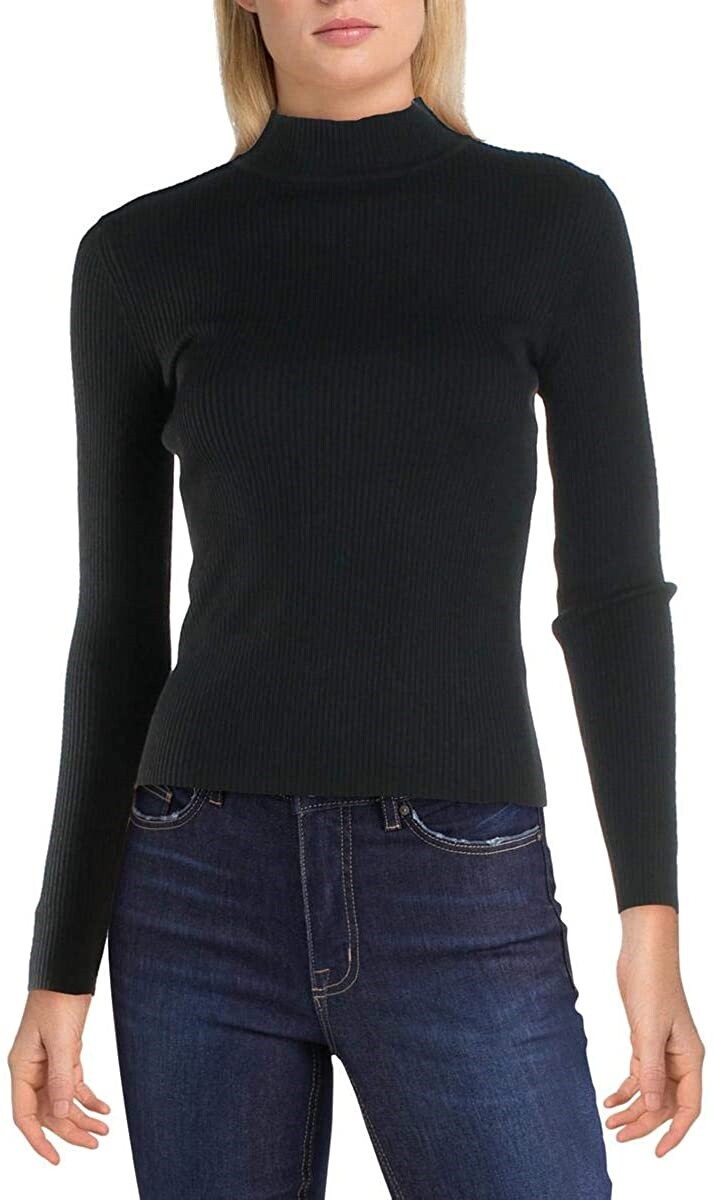 Joe's Jeans 251306 WOMEN Mock Neck Sweater Black Size Medium