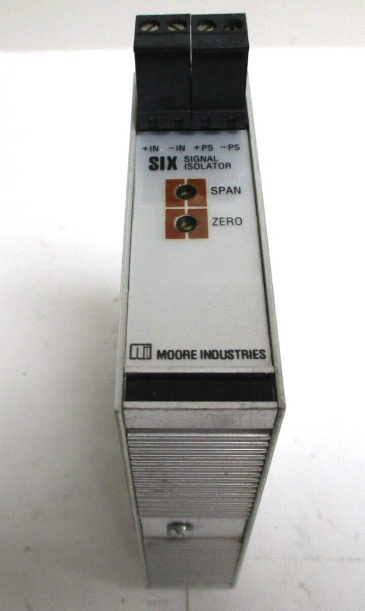 MOORE INDUSTRIES, SIX/4-20MA/4-20MA/12-42DC , SIX SIGNAL ISOLATOR ,  SURPLUS