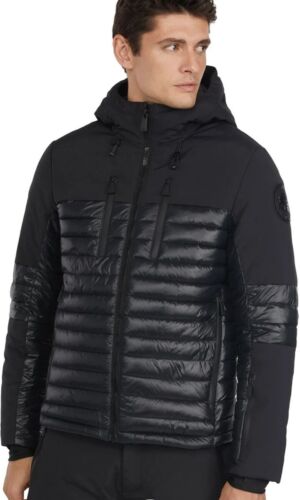 Pre-owned Pajar $399  Men's Valdem Mixed Media Ski Jacket 3m Insulated Blk 700 Fill 2xl In Black