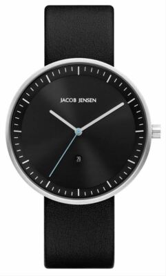 Pre-owned Jacob Jensen Design Jacob Jensen Mens Strata Series Watch - Black/black