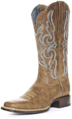 Pre-owned Ariat Primera Strech Womens Boots Brown Blue Size Us 5 - 11