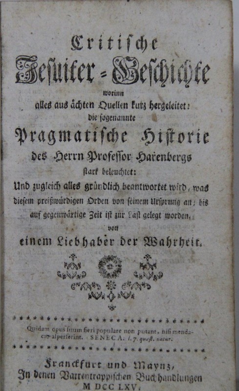 Critische Jesuiter-Geschichte Worin Tout De ÃChten Quellen Court Hergeleitet: D