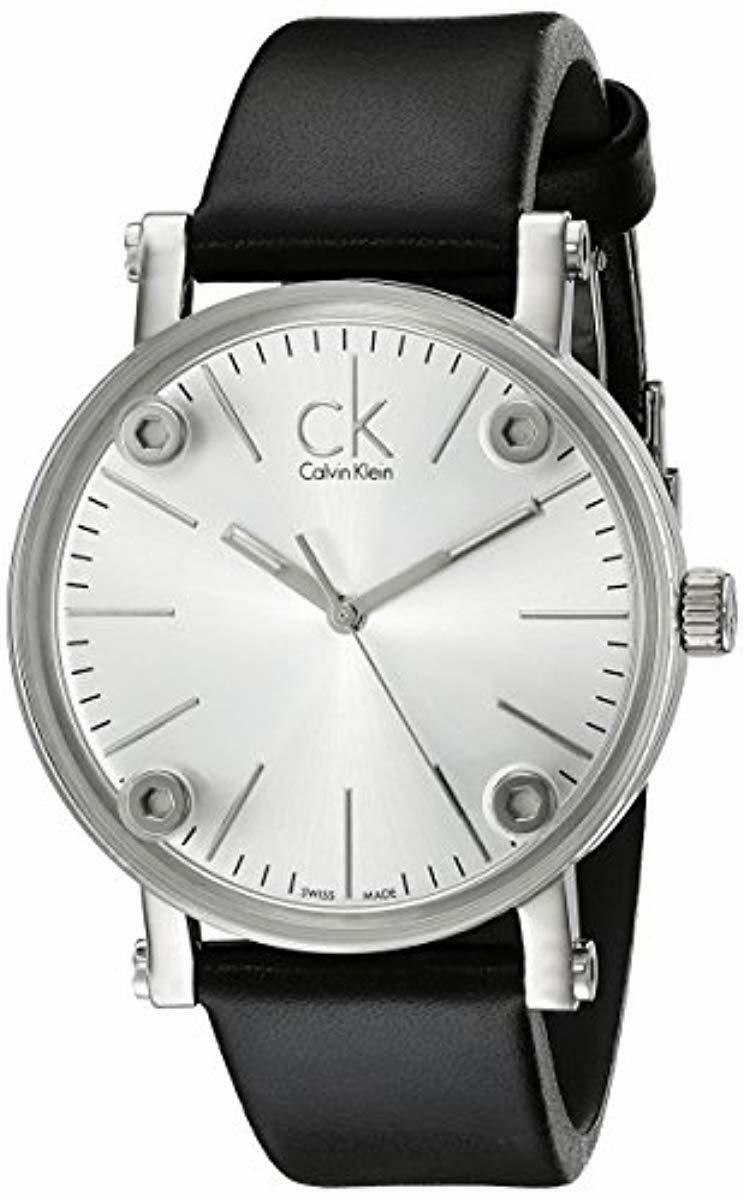 CK Women's Quartz Watch with Leather K3B231C6
