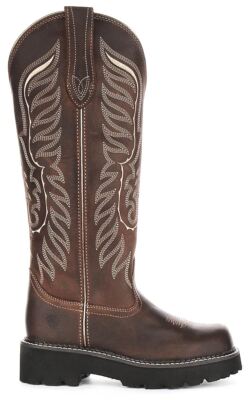 Pre-owned Ariat Tallbaby 4lr Tech Knee High Leather Western Womens Boot Brown Us 5 - 11