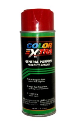 Color Xtra Multi-Purpose Rust Prevent Spray Paint - Bright Red - 12 oz