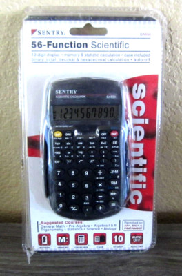 Sentry CA656 Scientific Calculator 10 Digit Decimal & Hexadecimal Octal New
