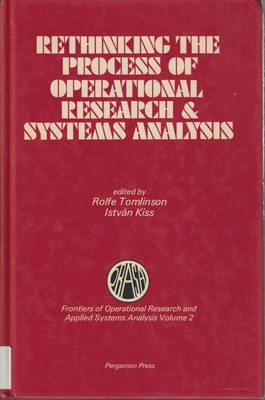 Rethinking Process Operational Research, Systems Analysis By Tomlinson