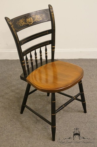 AUTHENTIC HITCHCOCK Black Stenciled Accent / Dining Side Chair