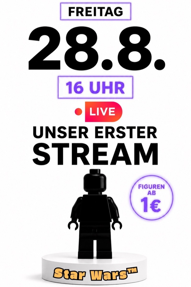 LEGO Star Wars Minifiguren ab 1€ - Erster Stream