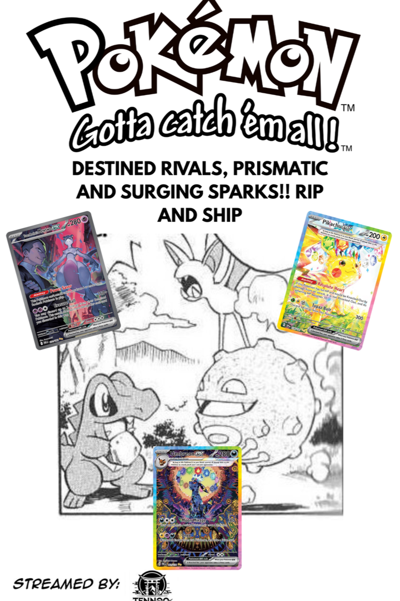 My First Stream on Ebay!! Destined Rivals, Prismatic and Surging Sparks ...