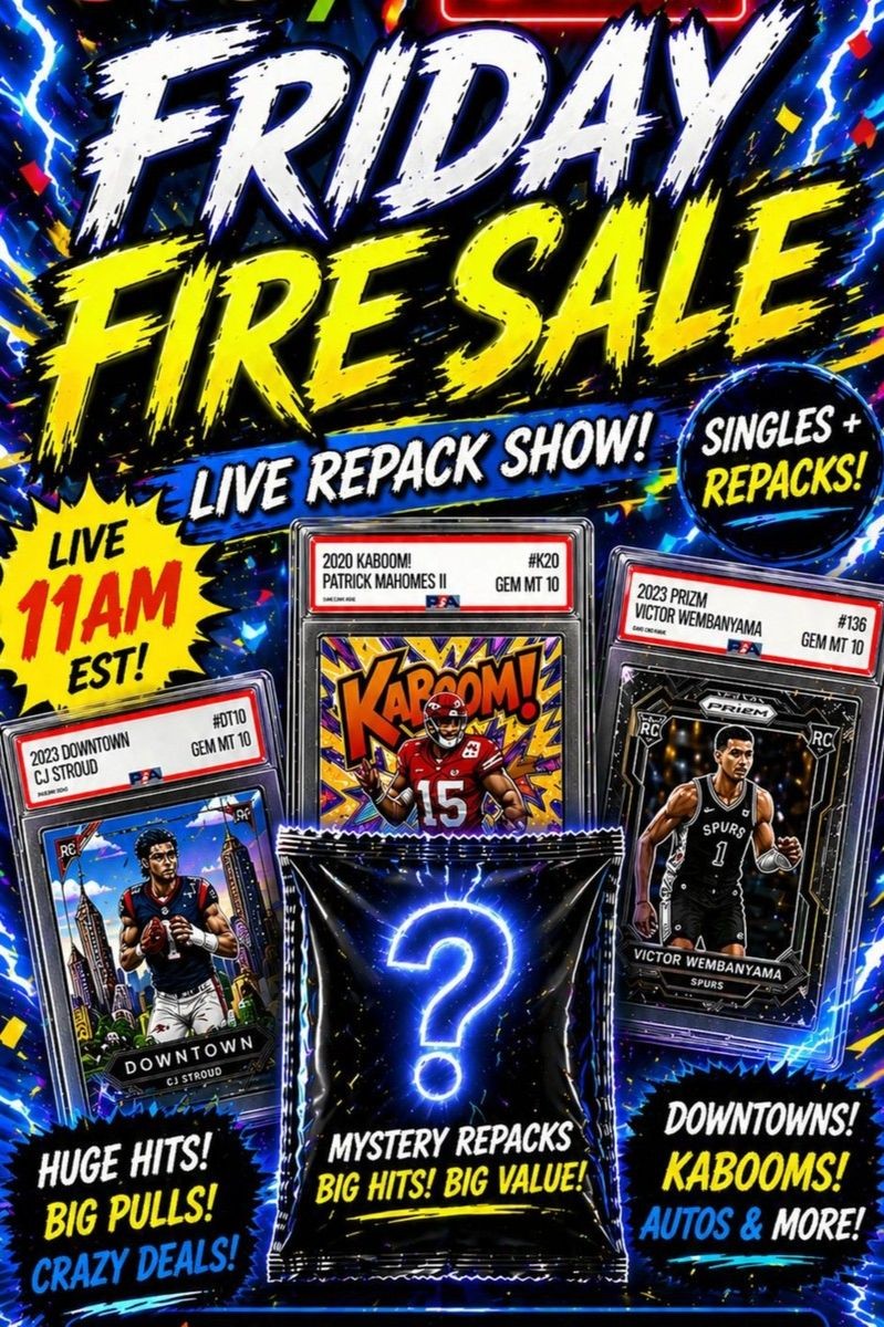 💥 EBAY LIVE SINGLES /REPACKS •RIPPING FRIDAYS* FB CASEHIT/2 MAGS/SLAB 💥 ...