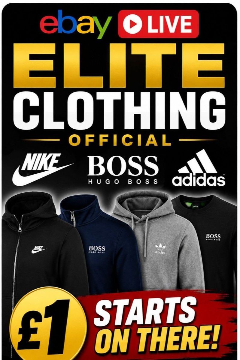 BNWT NEW BOSS T SHIRTS NIKE ADIDAS £1 STARTS LETS GO! | eBay Live UK