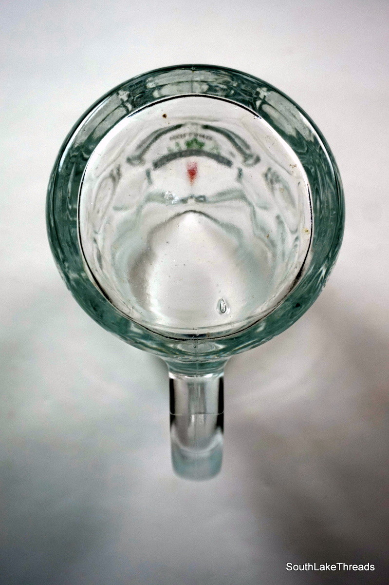 VTG HEINEKEN HOLLAND BEER LARGE GLASS MUG CUP STEIN 8