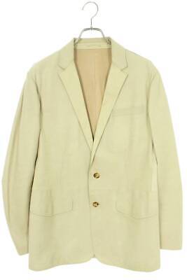 LOUISVUITTON #35 Size: 50 Notch lapel tailored leather jacket beige