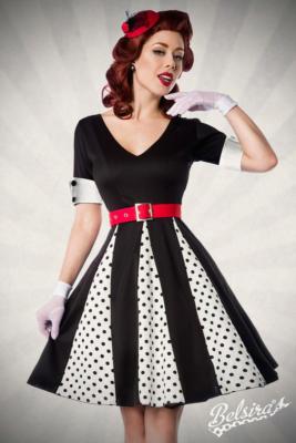Vestito Vintage Anni 50 Pin Up Rockabilly Retro Pois Gonna Svasata 50022
