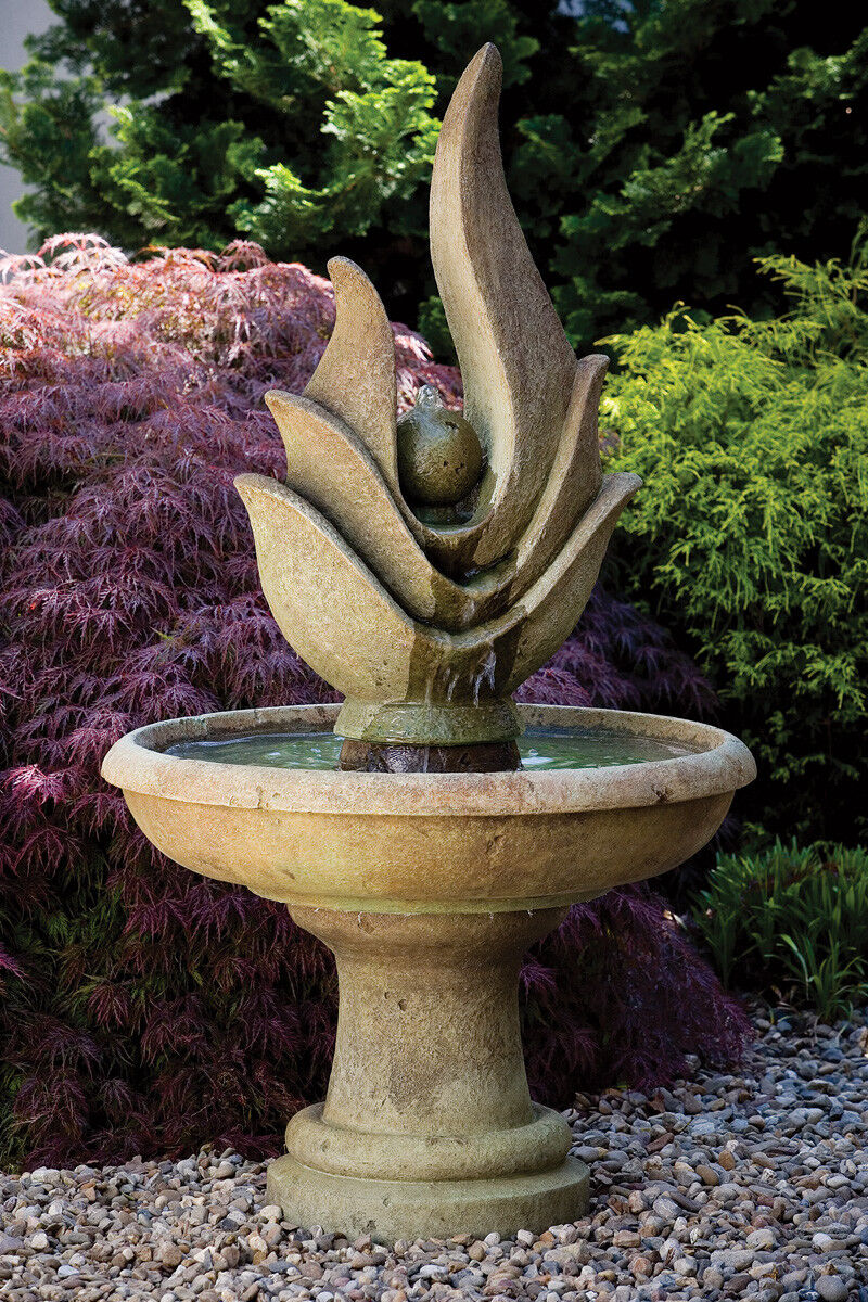 - Outdoor Concrete Garden Water Fountain Nautical