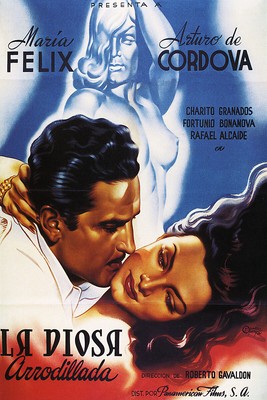 La Diosa Arrodillada Vintage Mexican Cinema Movie Poster