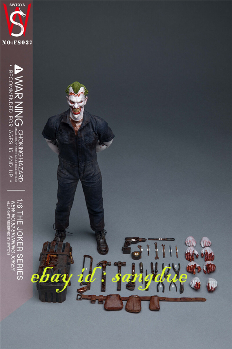 swtoys fs037 1/6 Skinning Joker アクションフィギ SWTOYS FS037 1/6 Skinning JOKER Action Figure Collection In