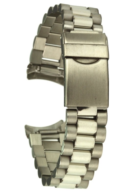 Edelstahluhrband 18 Mm Coup D'Envoi Rond Sicherheitsfaltschliesse Bracelet