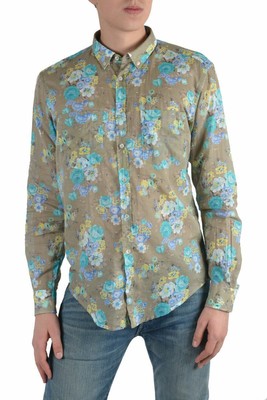 MSGM Men's Multi-Color Long Sleeve Dress Shirt US 14.5 15 15.5 15.75 16 16.5