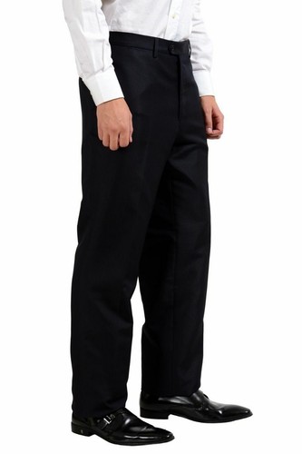 Pre-owned Versace $1620  Silk Wool Black Two Button Men's Suit Us 46 It 56
