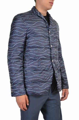 Pre-owned Moncler Gamme Bleu Men's Multi-color Down Insulated Sport Coat Jacket 1 2 3 4 In Multi-color: Black/ Red