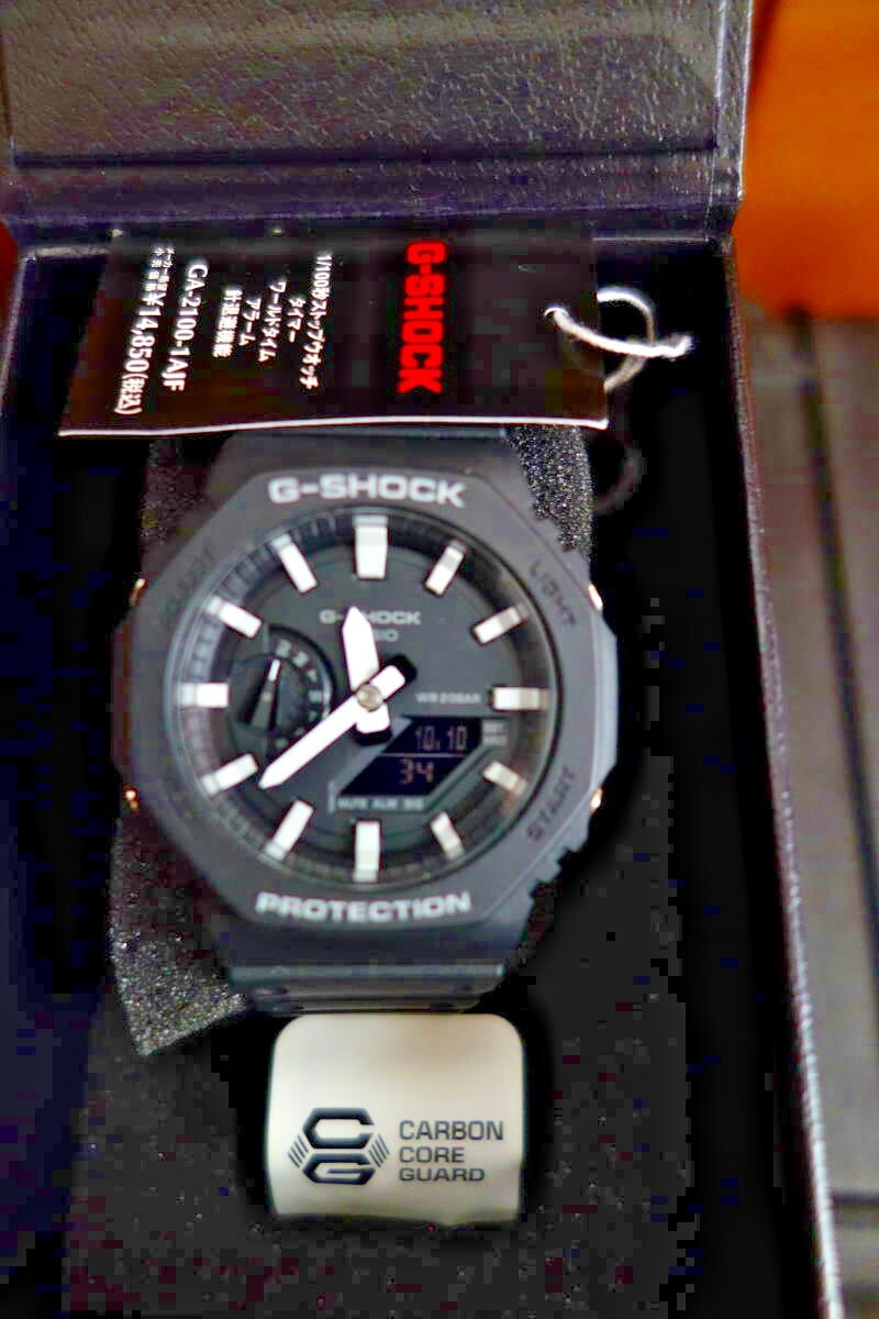 時計 G-SHOCK CARBON CORE GUARD GA-2100-1A1 GA-2100-1A1 | G-SHOCK ANALOG-DIGITAL Black | CASIO CANADA